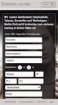 Mobile Screenshot of essential-casting.com